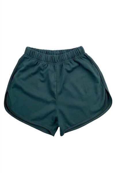 訂做墨綠色跑步運動褲   設計短跑運動短褲  熱身運動褲  運動褲中心  U396 45度照